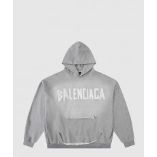 발렌시아가 뉴 테이프 타입 Tr 립드 포켓 후디