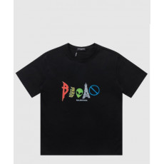 발렌시아가 로고 프린트 반팔