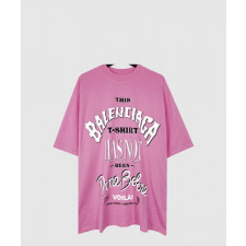 발렌시아가 로고 프린트 반팔