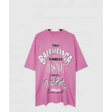 발렌시아가 로고 프린트 반팔