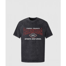 발렌시아가 로고 프린트 반팔