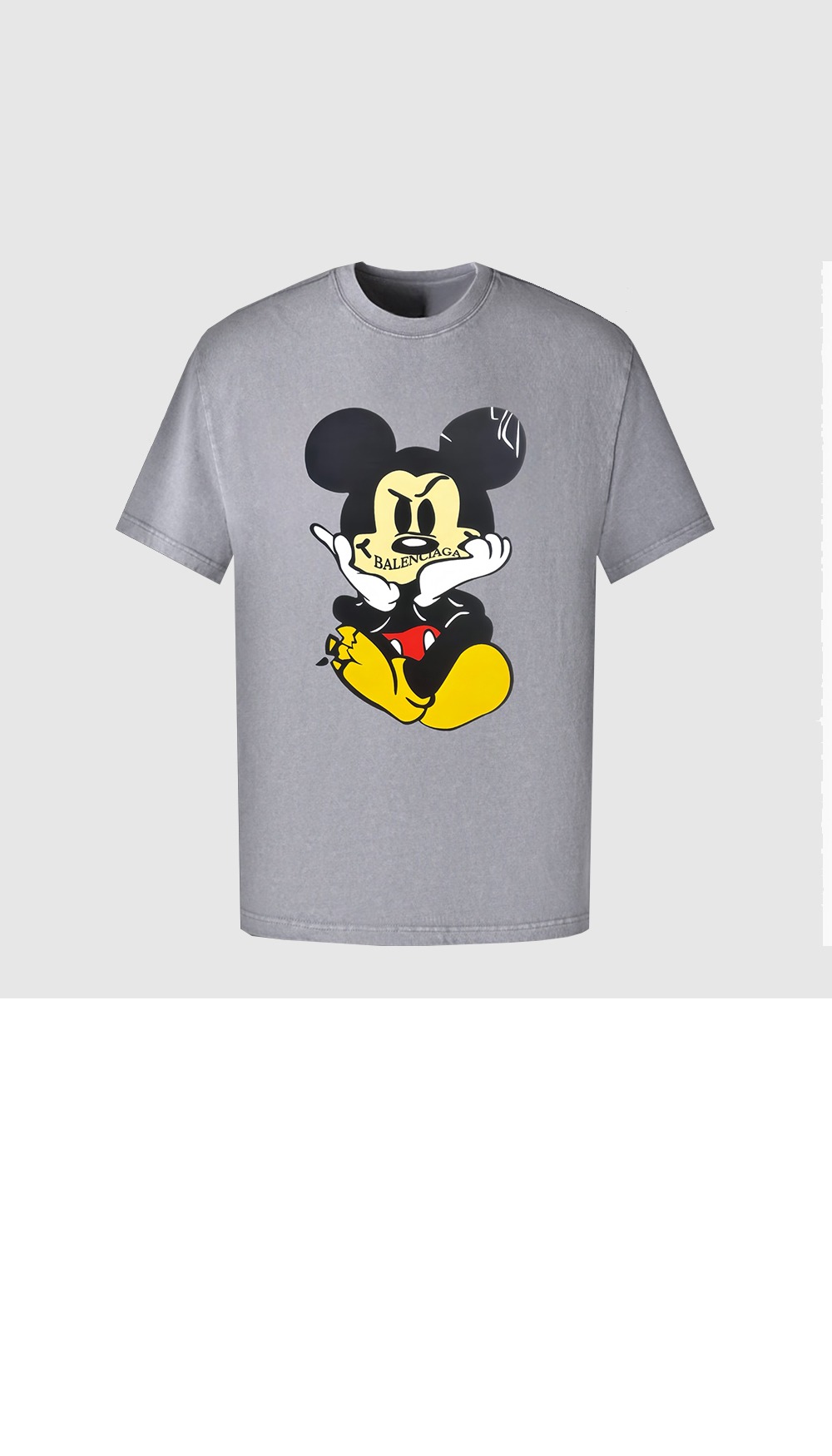 발렌시아가 로고 프린트 반팔