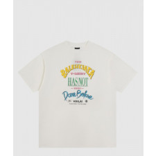 발렌시아가 로고 프린트 반팔