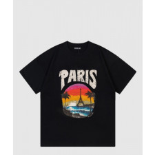 발렌시아가 로고 프린트 반팔