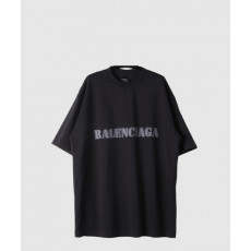 발렌시아가 로고 프린트 반팔