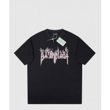 발렌시아가 로고 프린트 반팔