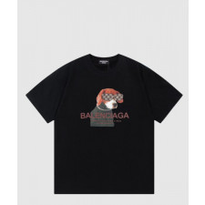 발렌시아가 로고 프린트 반팔