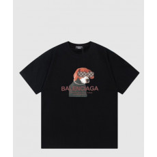 발렌시아가 로고 프린트 반팔