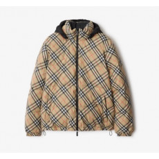 버버리 리버시블 체크 스노든 퍼퍼 재킷