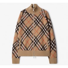 버버리 체크 울 모헤어 블렌드 재킷
