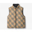 버버리 리버시블 체크 퍼퍼 질레 조끼 패딩