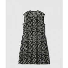 버버리 라인 참 패턴 울 블렌드 드레스