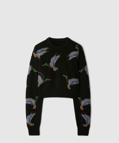 버버리 프린트 니트 톱