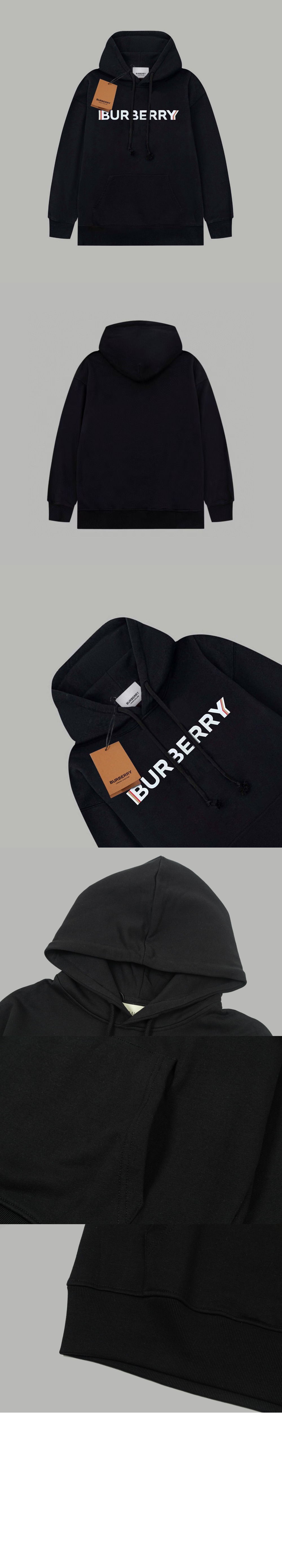 버버리 로고 오버사이즈 후디