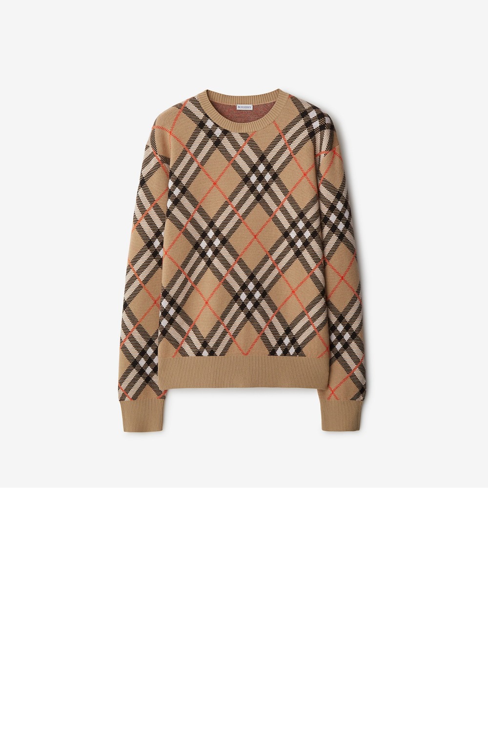 버버리 프린트 니트 톱