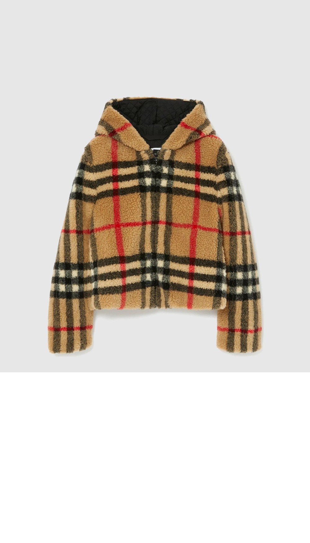 버버리 체크 플리스 재킷