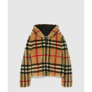 버버리 체크 플리스 재킷