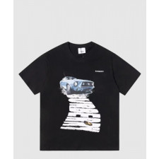 버버리 플라워 코튼 티셔츠