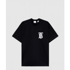 버버리 로고 코튼 티셔츠