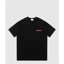 버버리 로고 코튼 티셔츠