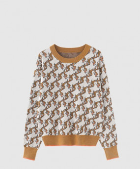 버버리 빌리엘 패턴 니트