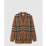 버버리 체크 울 캐시미어 가디건