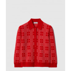 버버리 체크 울 블렌드 가디건