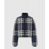 버버리 크롭 체크 퍼퍼 재킷