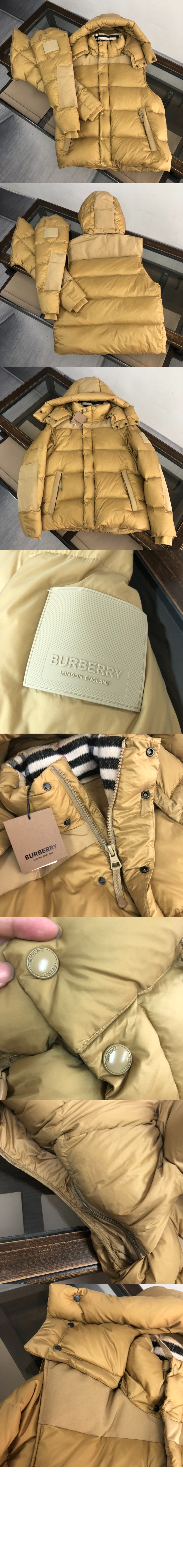 버버리 디태처블 슬리브 나일론 퍼퍼 재킷