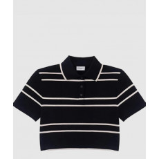 생로랑 스트라이프 로고 폴로셔츠 반팔