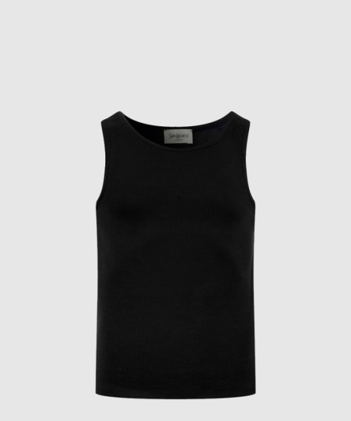 생로랑 니트 소재 탱크 탑