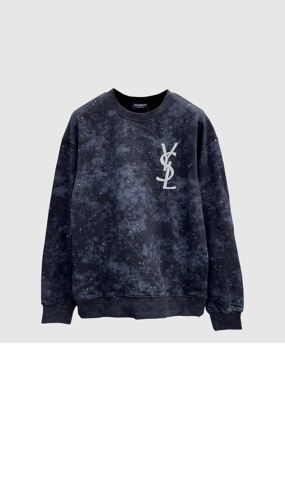 생로랑 로고 프린트 면 톱