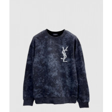 생로랑 로고 프린트 면 톱