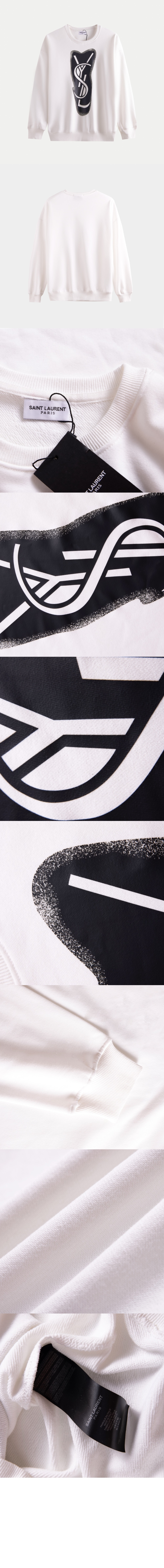 생로랑 플라워 코튼 톱