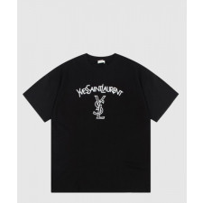 생로랑 플라워 코튼 톱