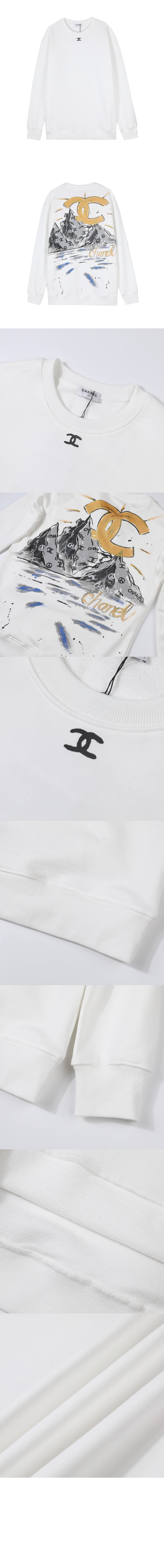 생로랑 플라워 코튼 톱