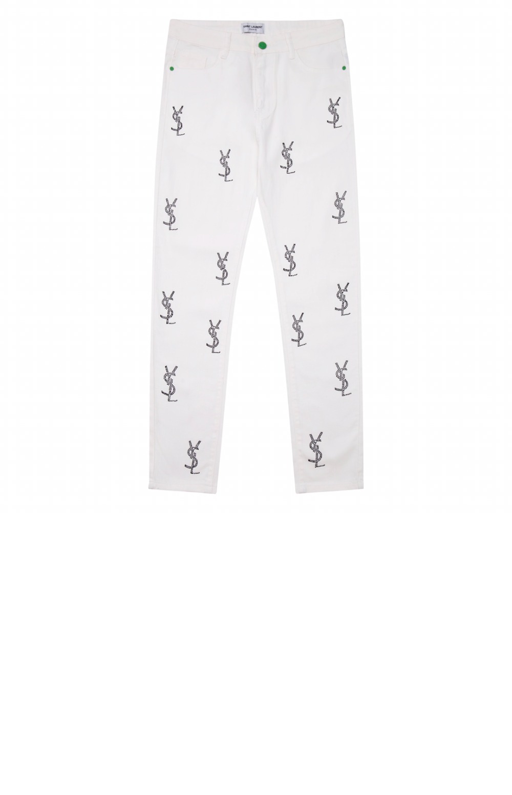 생로랑 로고 캐주얼 팬츠