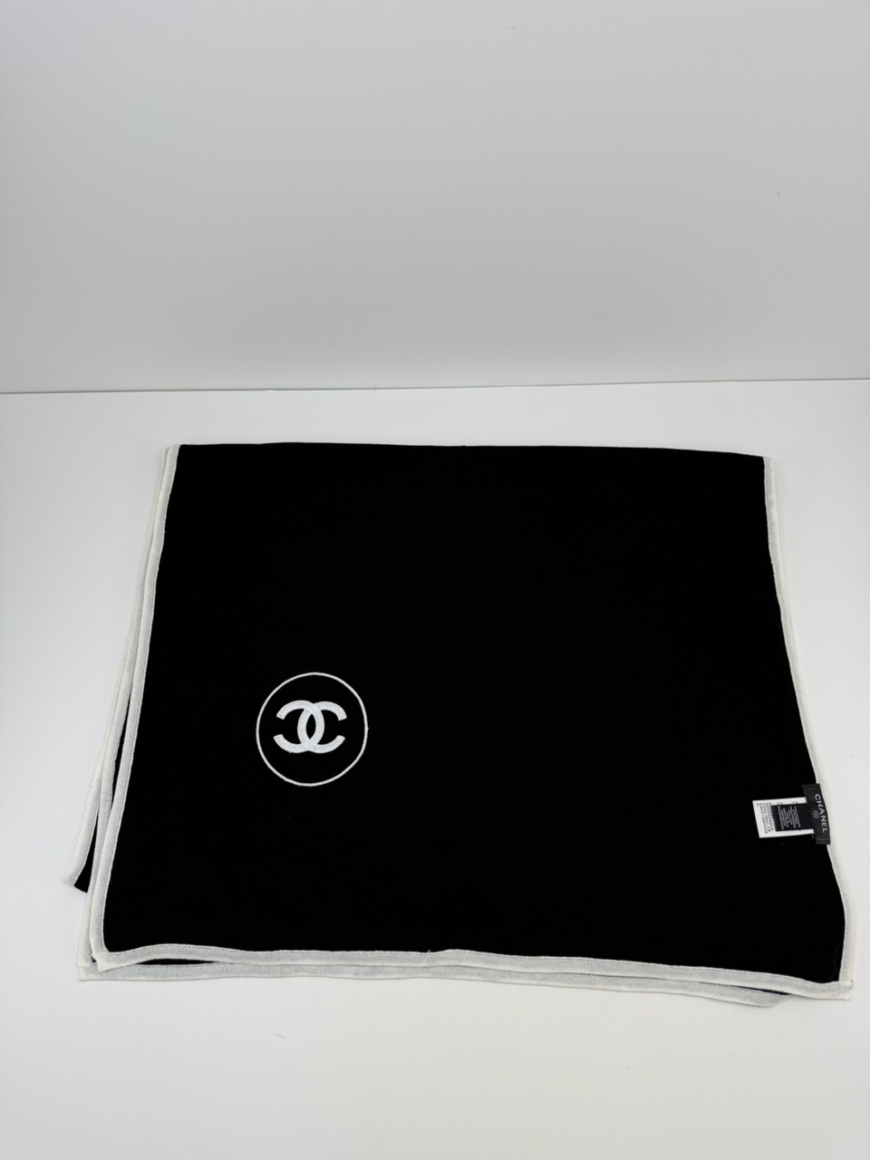 샤넬 CC로고 스톨 캐시미어 실크 머플러 A52032