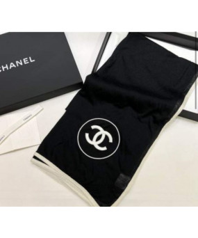 샤넬 CC로고 스톨 캐시미어 실크 머플러 A52032