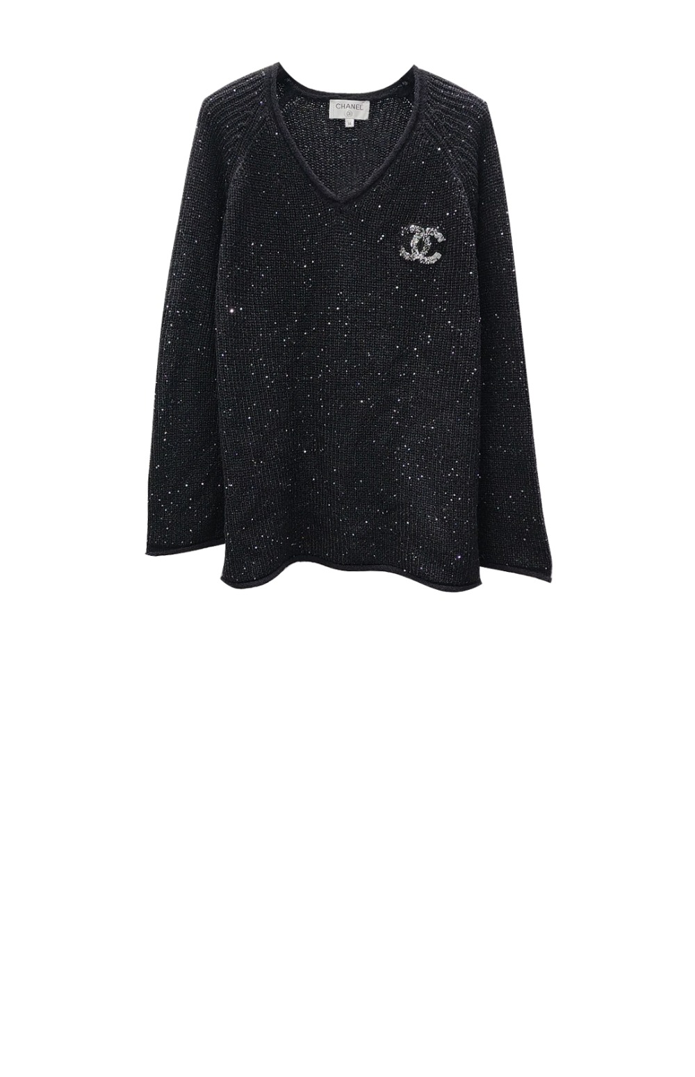 샤넬 프린트 니트 톱