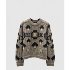 샤넬 프린트 니트 톱