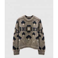 샤넬 프린트 니트 톱