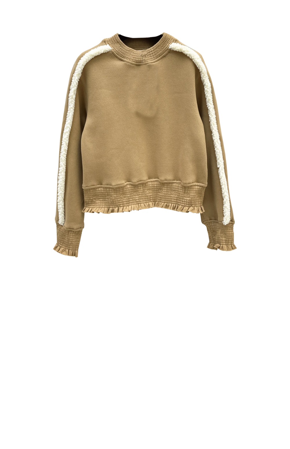 샤넬 프린트 니트 톱