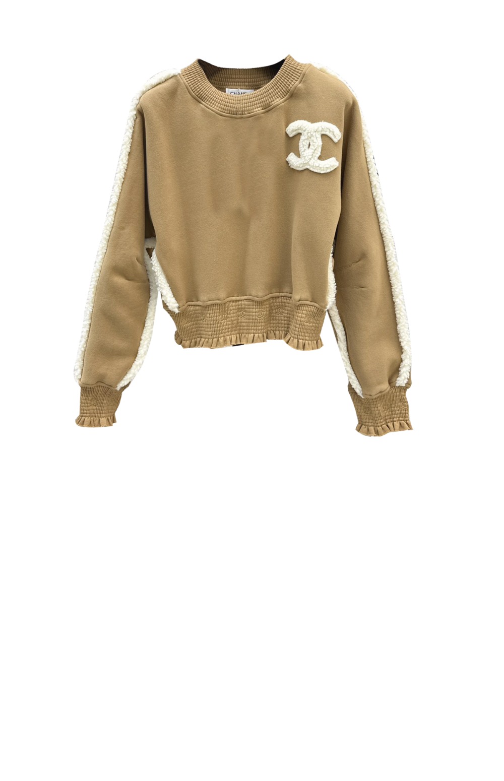 샤넬 프린트 니트 톱