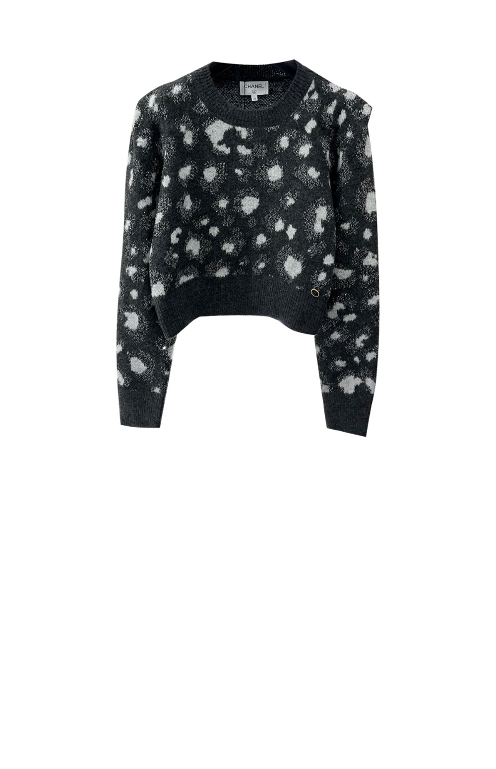 샤넬 프린트 니트 톱