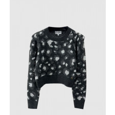 샤넬 프린트 니트 톱