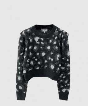 샤넬 프린트 니트 톱