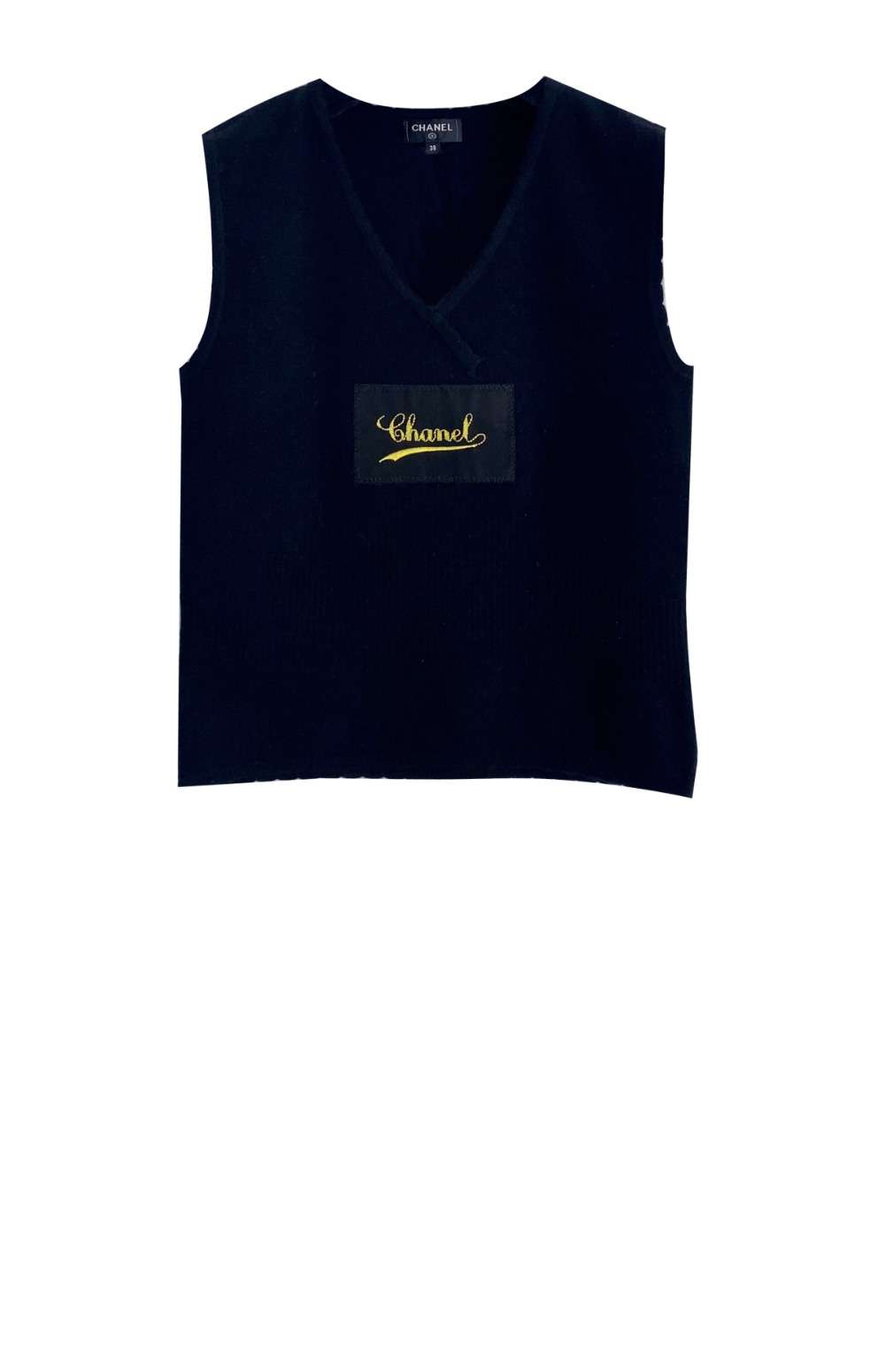 샤넬 프린트 니트 톱