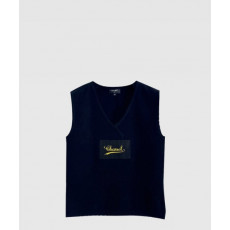 샤넬 프린트 니트 톱