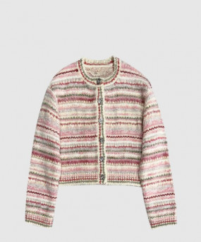 샤넬 프린트 니트 톱